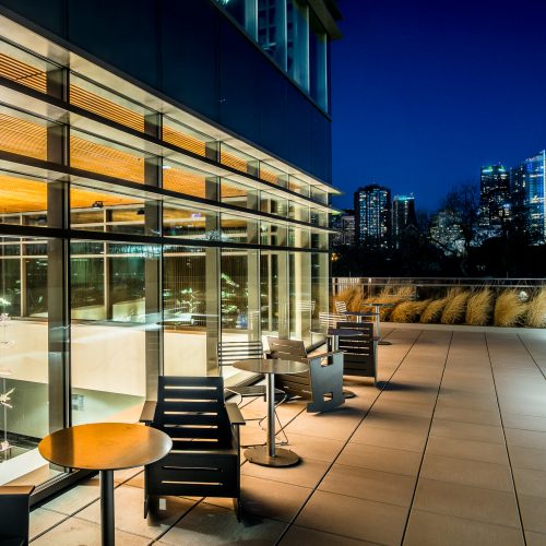 Vetrotech Saint Gobain glass used in the Confluence building, Community College of Denver, February 13, 2015.